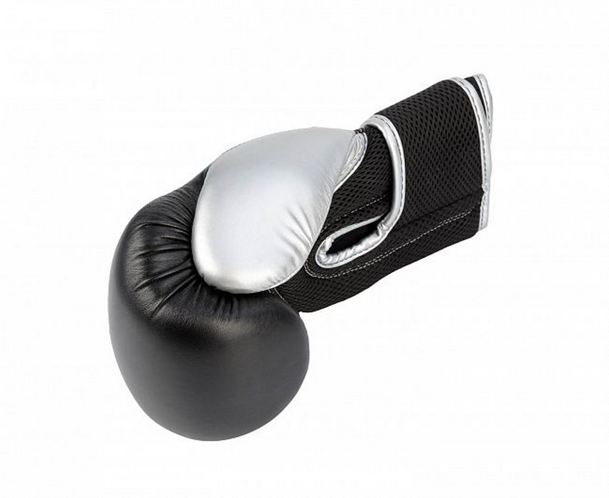 Перчатки боксерские Clinch Aero 2.0 C136 черно-серебристый 2000_1634