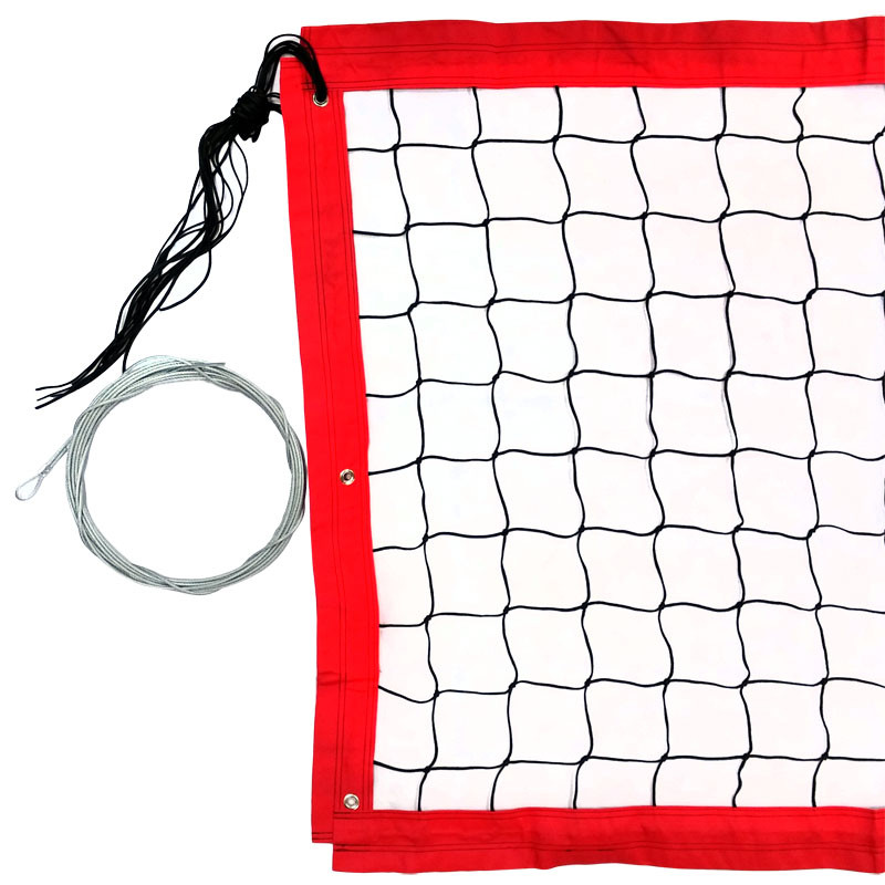 Сетка для пляжного волейбола 8,5х1м,нить 3,5мм ПП,яч.10см FS-PV-№15 черный 800_800
