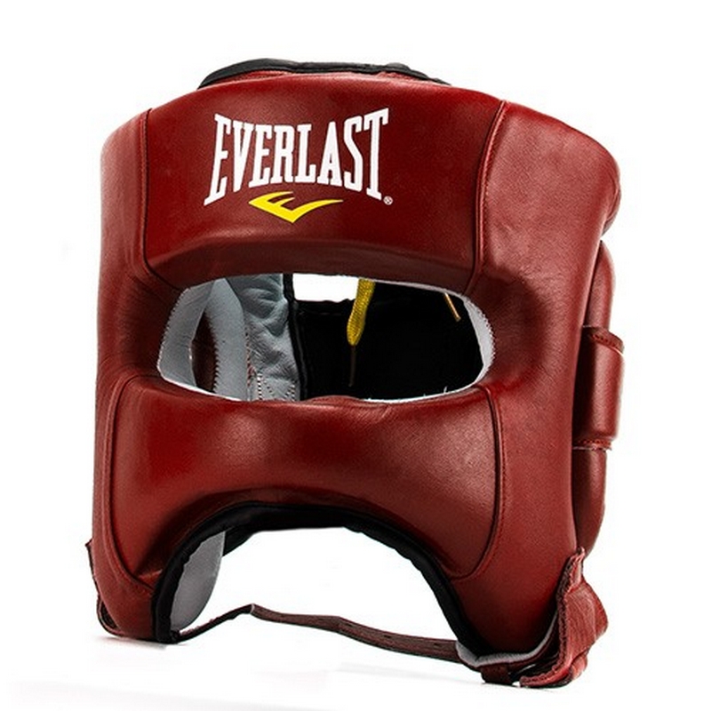Шлем Everlast Elite Leather, красный 800_800