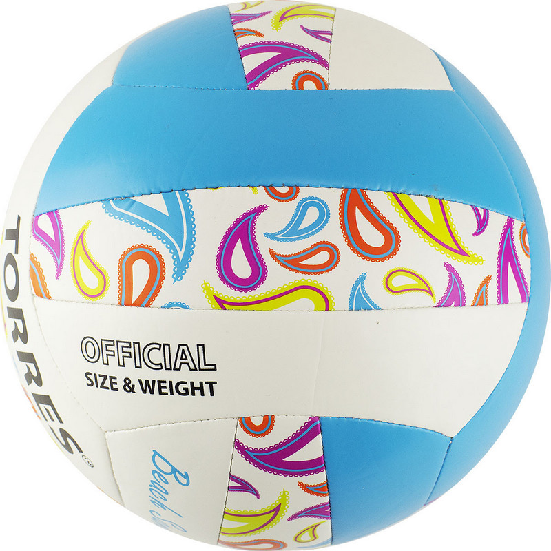 Мяч волейбольный пляжный Torres Beach Sand Blue V32095B, р.5 800_800