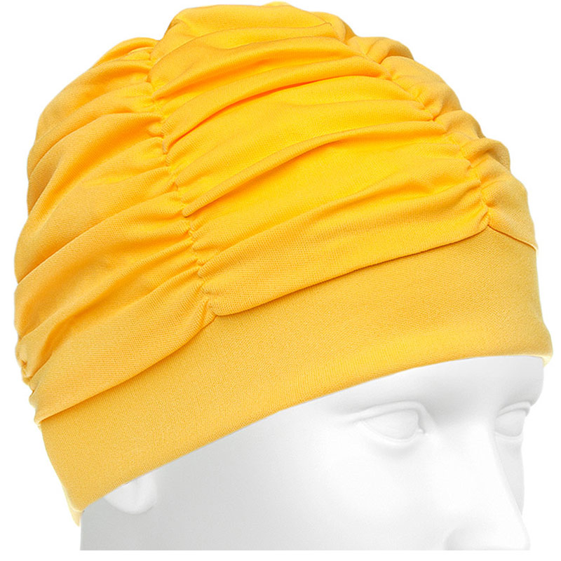 Шапочка для плавания текстильная (лайкра) (желтая) Sportex E36889-5 800_800