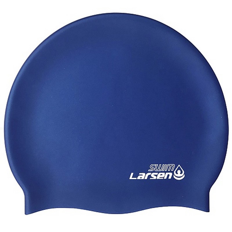 Шапочка плавательная Larsen SC15 синий металлик 800_800