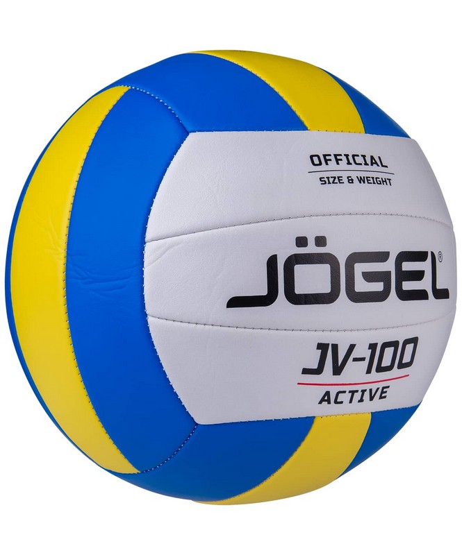 Мяч волейбольный Jögel JV-100  р.5, синий\желтый 665_800