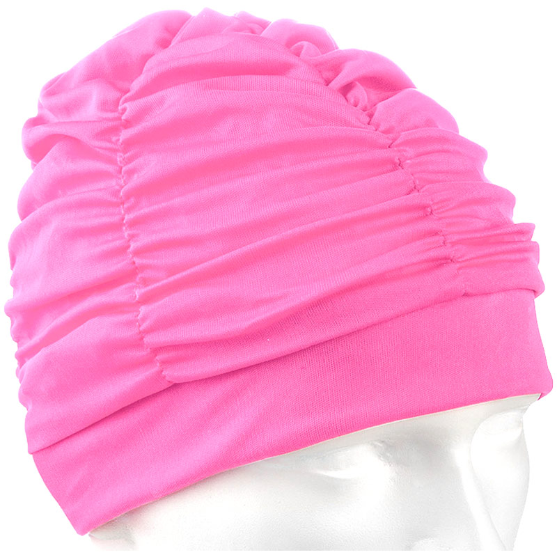 Шапочка для плавания текстильная (лайкра) (розовая) Sportex E36889-2 800_800