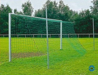 Ворота футбольные под свободно подвешиваемую сетку, 7,32 м x 2,44 м, белые Haspo 924-1015 393_300
