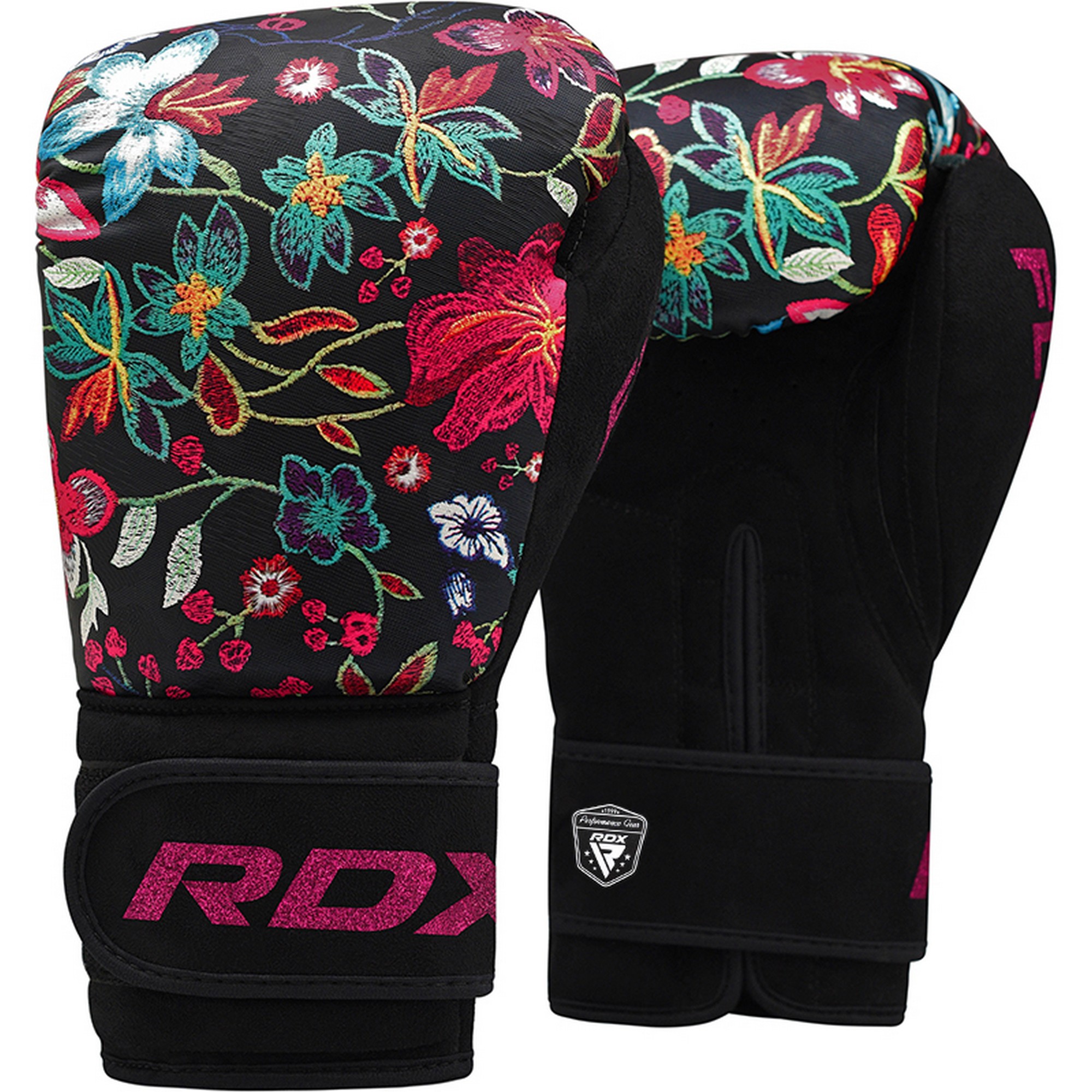 Перчатки тренировочные RDX BGR-FL3-12OZ черный\цветной 2000_2000