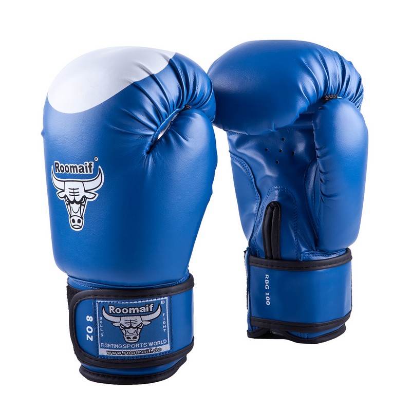 Перчатки боксерские Roomaif RBG-100 Dx Blue 800_800