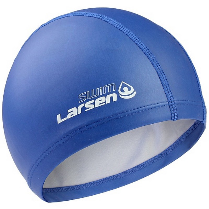 Шапочка для плавания Larsen Ultra синяя 800_800