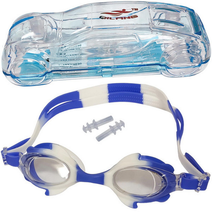 Очки для плавания Sportex детские (сине-белый) B31570 700_700