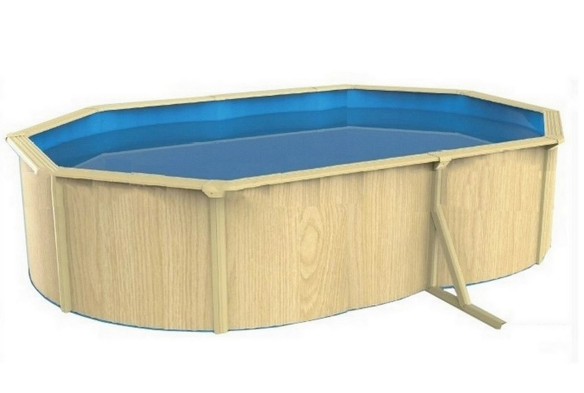 Морозоустойчивый бассейн овальный 610x360x130см Poolmagic Wood Premium 1188_800