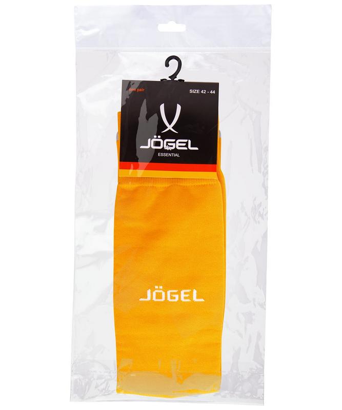 Гетры футбольные Jögel JA-006 Essential, оранжевый/серый 667_800