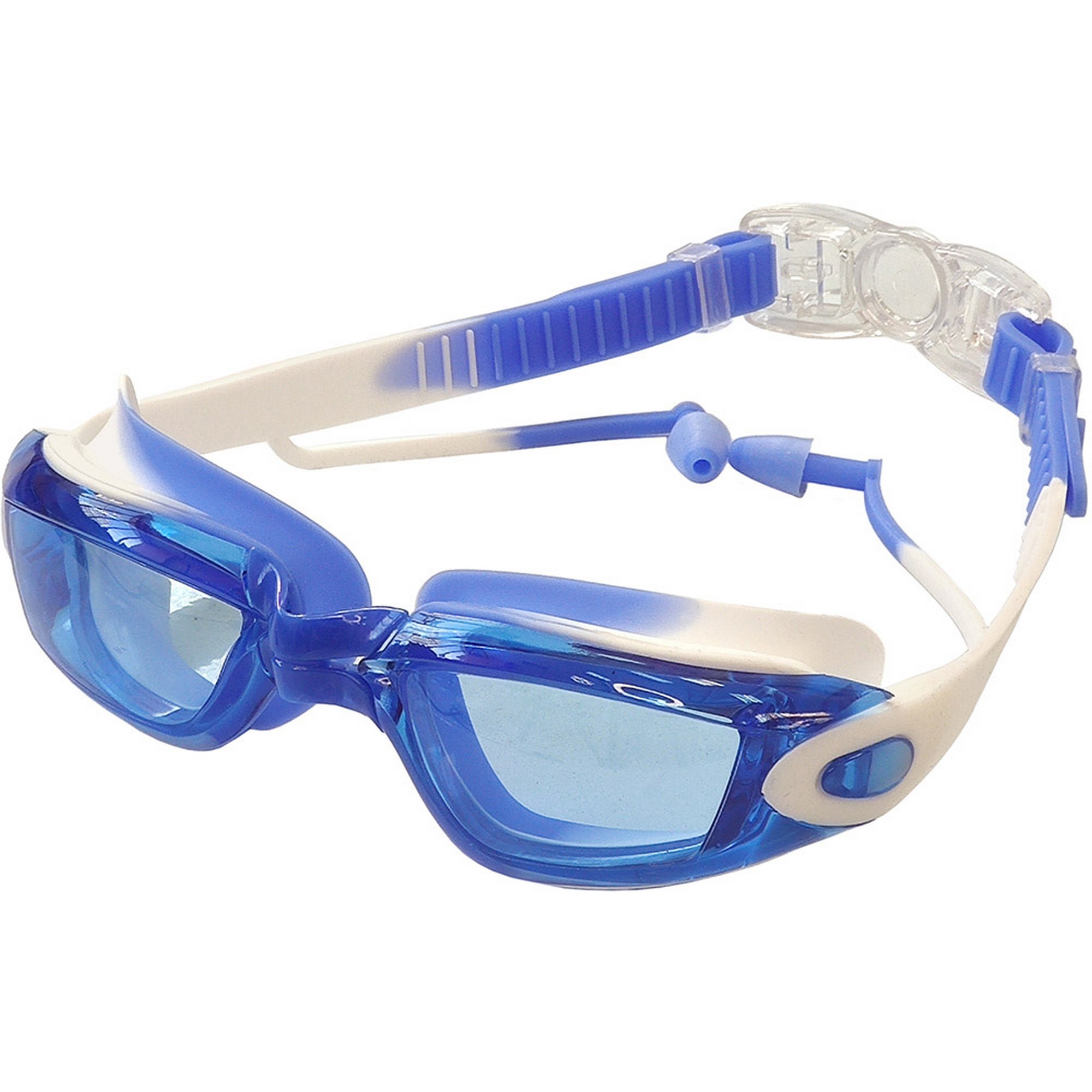 Очки для плавания Sportex взрослые E38885-2 мультиколор (сине/белые) 2000_2000