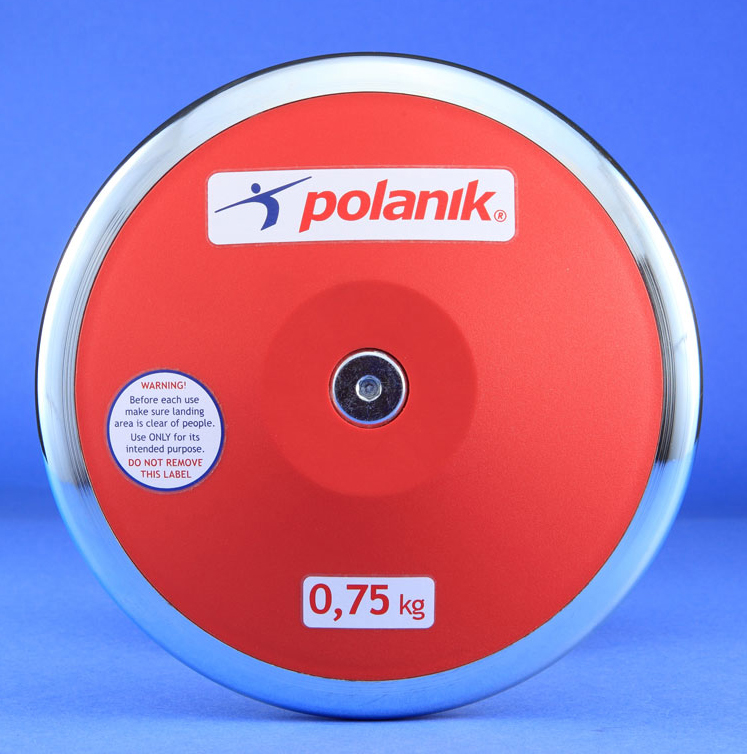 Диск тренировочный, пластиковый 0,75 кг Polanik TPD11-0,75 747_754