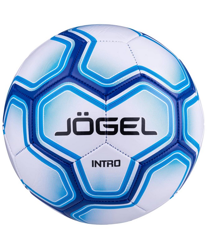 Мяч футбольный Jögel Intro р.5 белый 665_800
