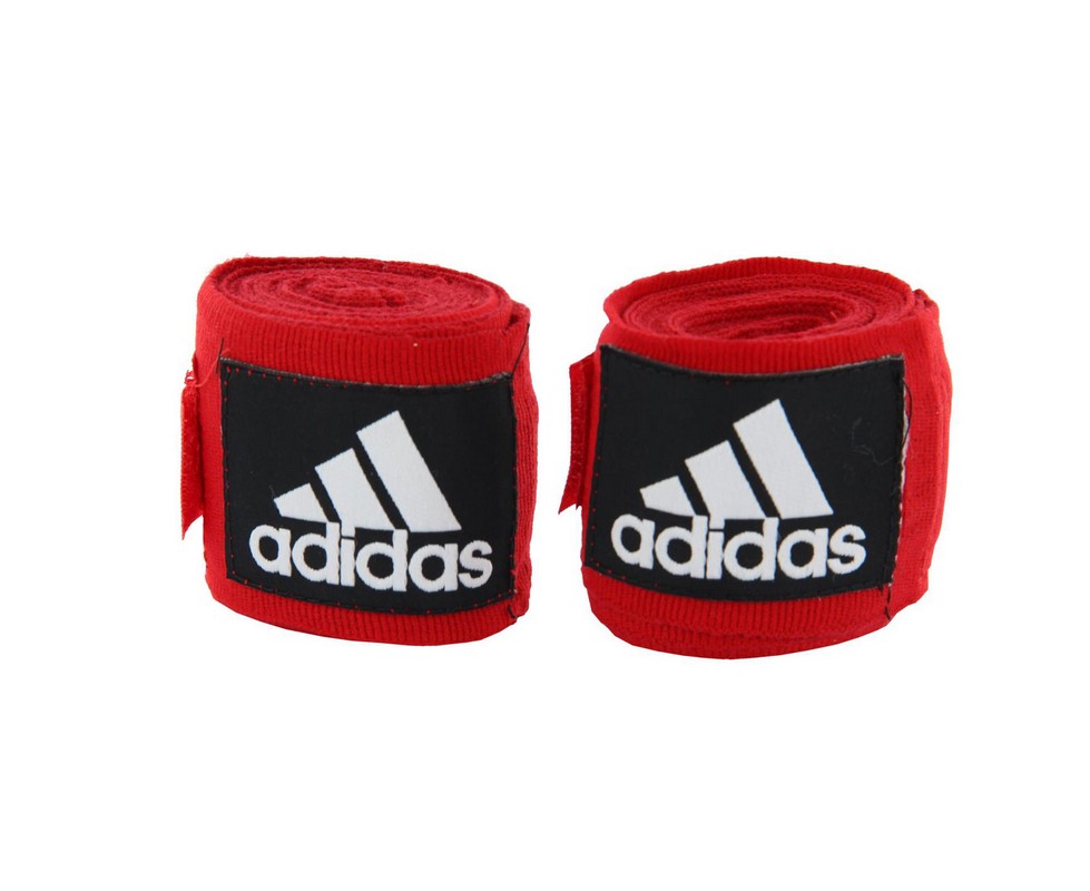 Бинты эластичные Adidas AIBA Rules Boxing Crepe Bandage (пара) adiBP031 красный 979_800