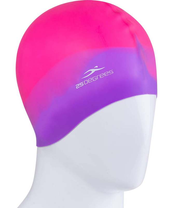 Шапочка для плавания 25DEGREES Relast Pink/Purple, силикон 667_800