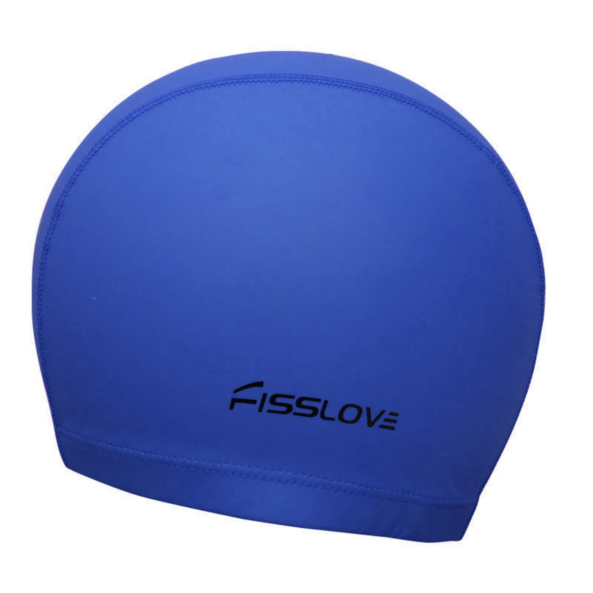 Шапочка для плавания Sportex Fisslove (ПУ) R18191 синий 2000_2000
