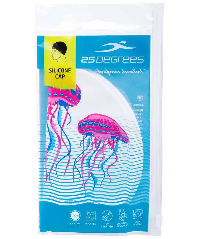Шапочка для плавания 25DEGREES 25D15-ME01-20-30-1 Meduza, силикон, подростковый 667_800