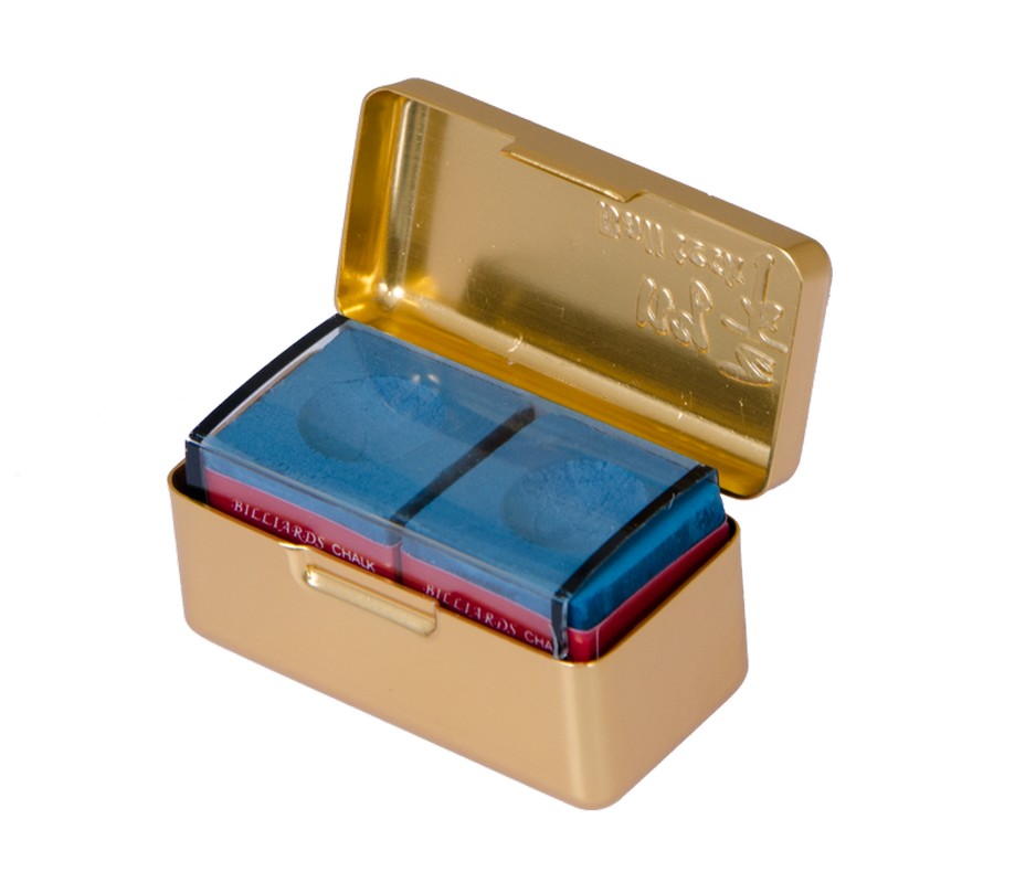 Мел Ball Teck PRO II (2 шт, в золотистой металлической коробке) 45.000.02.7 синий 938_800