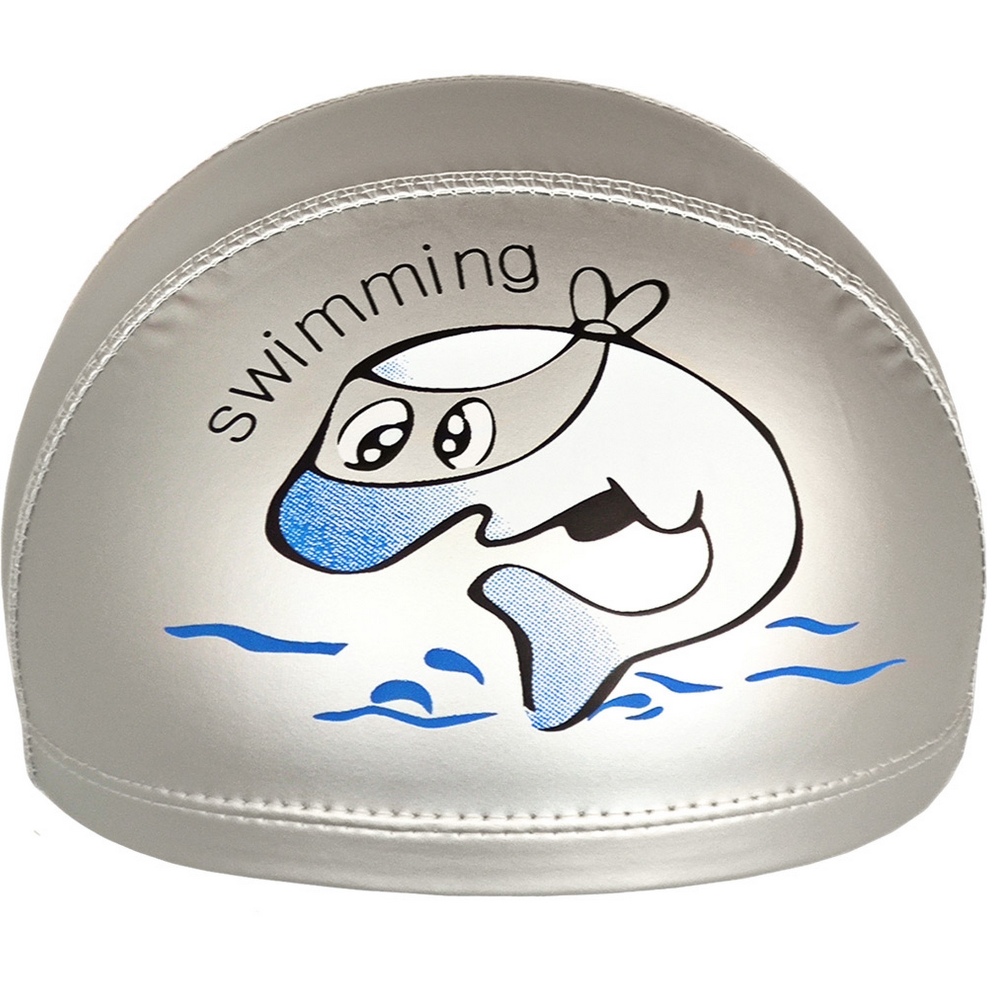 Шапочка для плавания детская Sportex Дельфин (ПУ) E41279 металик 2000_2000