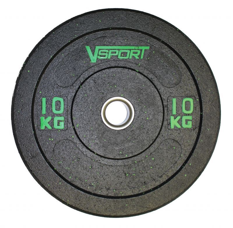 Диск бамперный V-Sport черный 10 кг FTX-1037-10 800_785
