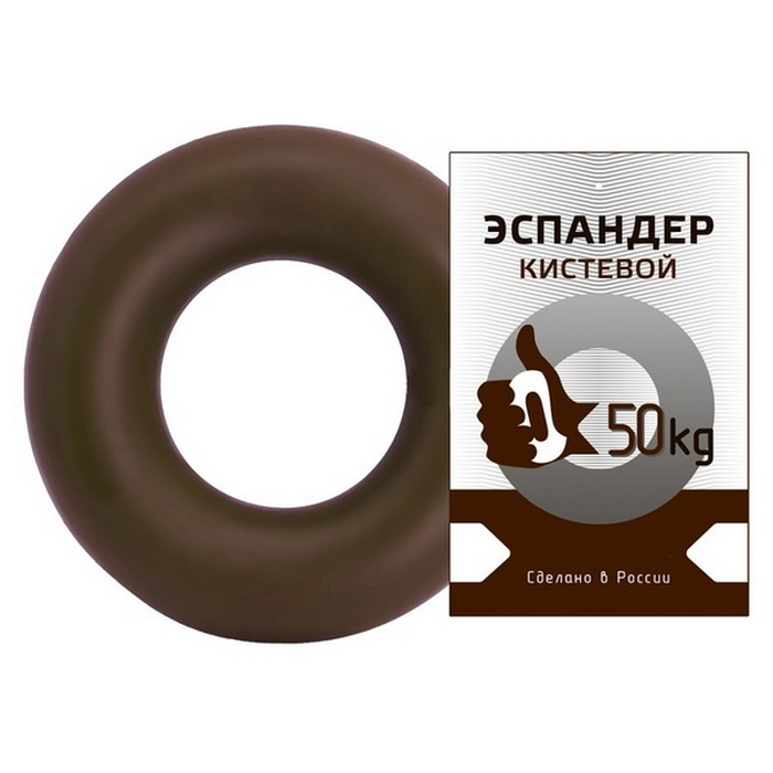 Эспандер Sportex кистевой Fortius, кольцо 50 кг (коричневый) 700_700