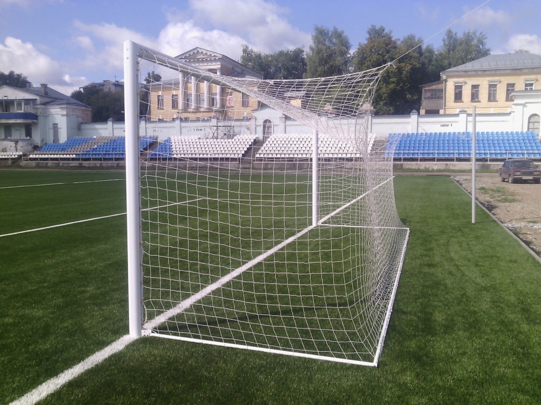 Ворота футбольные Atlet 7,32х2,44 м, алюминиевые (стаканы+растяжки) FIFA IMP-A427 пара 1067_800