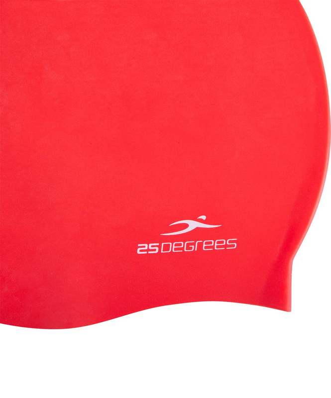 Шапочка для плавания 25DEGREES Nuance Red, силикон, подростковый 665_800