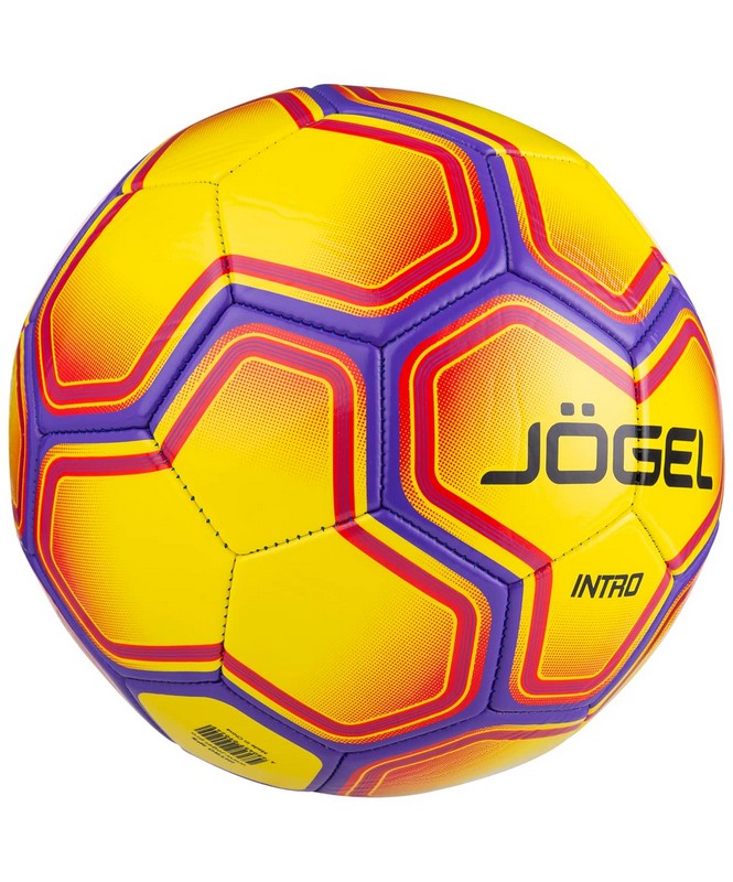 Мяч футбольный Jögel Intro р.5 желтый 665_800