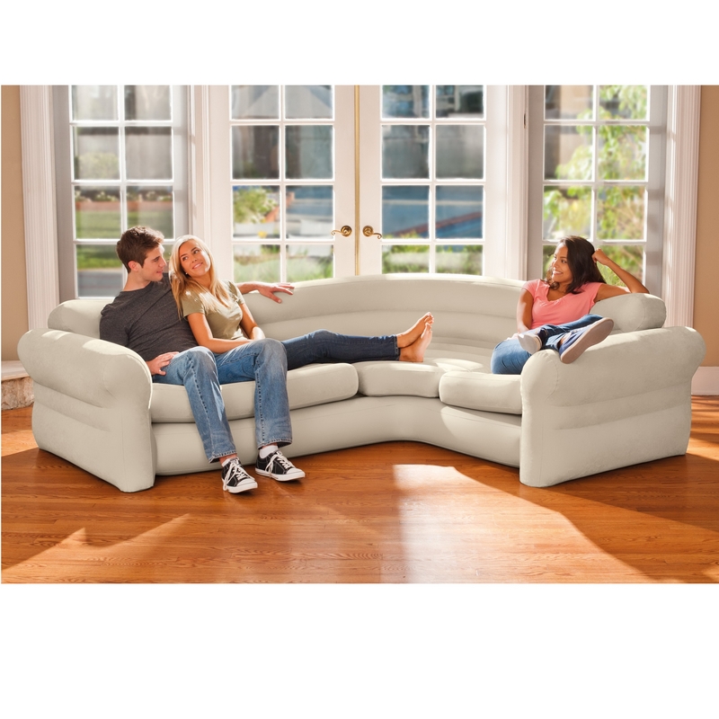 Надувной угловой диван Corner Sofa, 257х203х76см Intex 68575 800_800