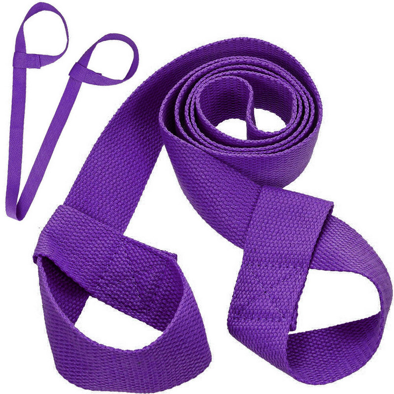 Ремень-стяжка универсальная для йога ковриков и валиков Sportex B31604 (фиолетовый) 800_800