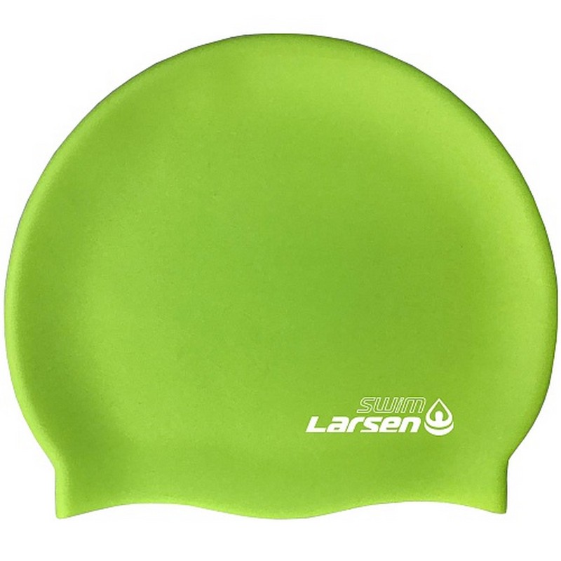 Шапочка плавательная Larsen Swim SC15 Lime Metallic 800_800
