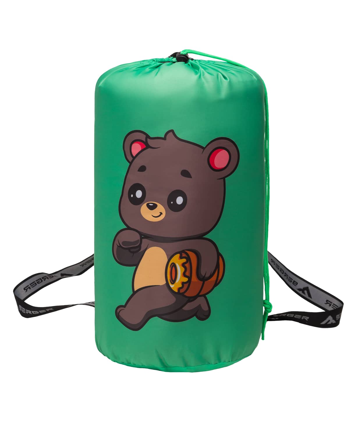 Спальный мешок Berger Travel Bear +15, коричневый, детский 1230_1479