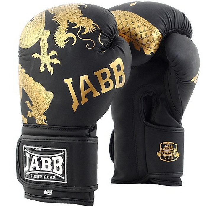 Боксерские перчатки Jabb JE-4070/Asia Gold Dragon черный 8oz 700_700