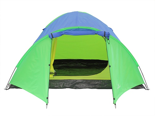 Палатка 4-х местная Greenwood Target 4 зеленый/голубой (481) 500_375
