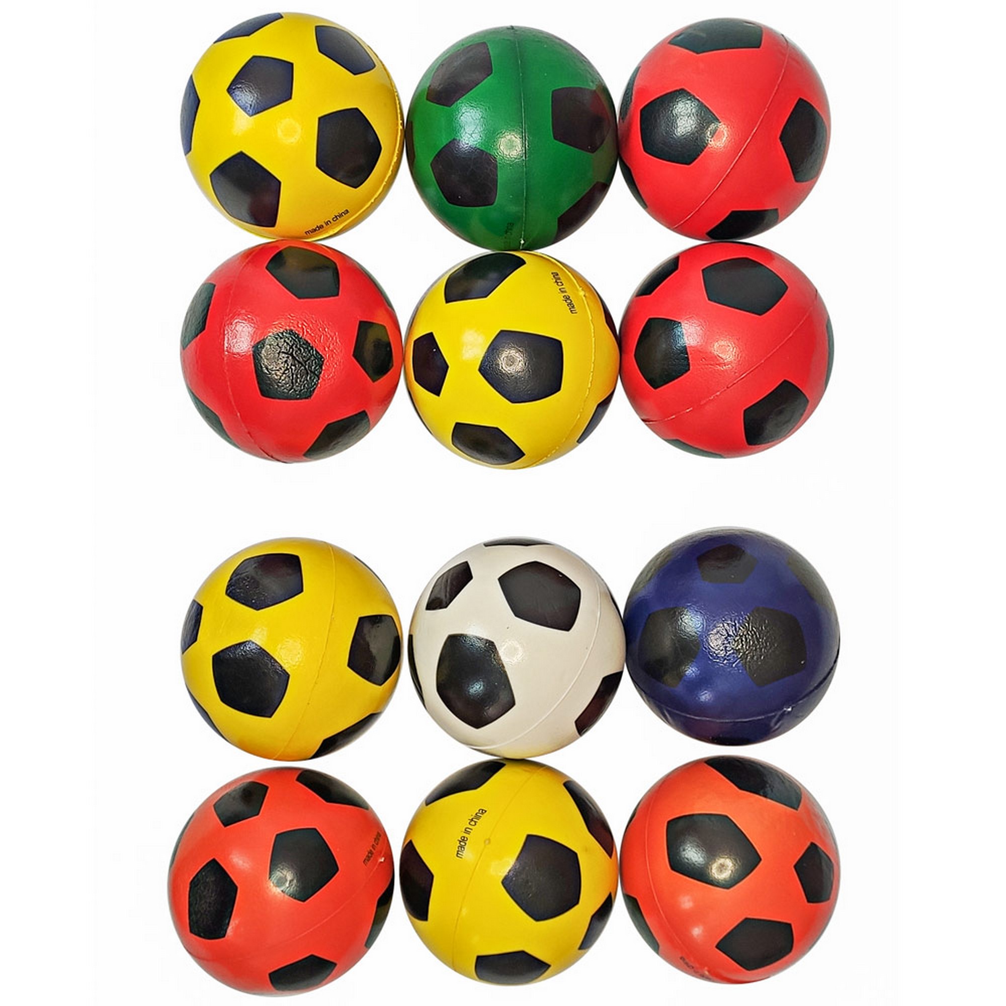 Эспандер кистевой мяч ПУ, d6,3 см Sportex E41780 радуга футбола 2000_2000
