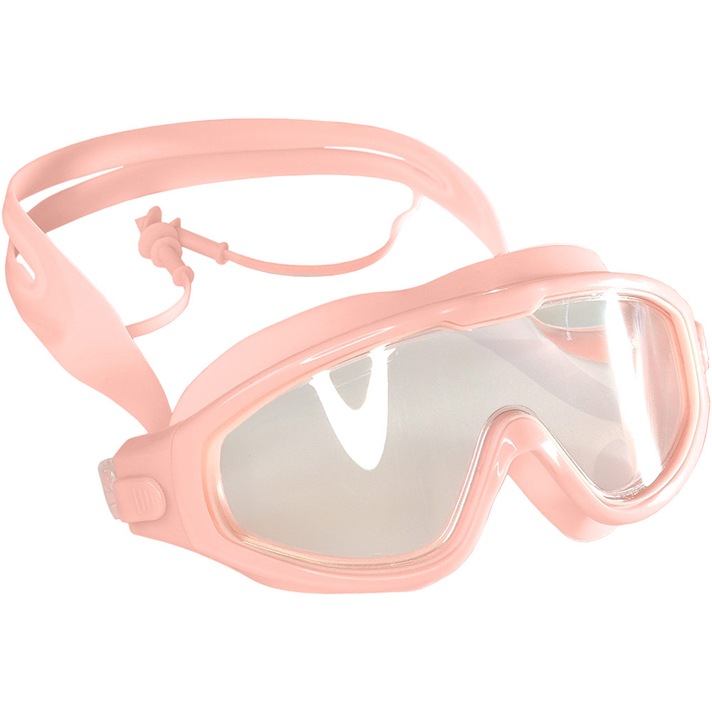 Очки полумаска для плавания юниорская (силикон) (розовые) Sportex E33122-3 1000_1000
