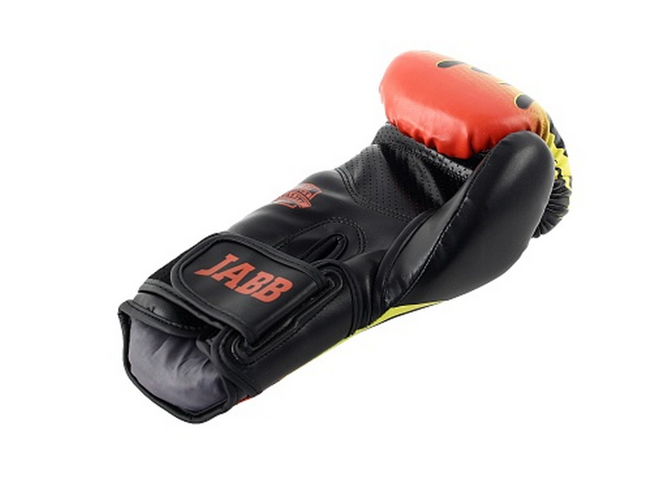 Боксерские перчатки Jabb JE-4077/Asia 77 Fire черный 8oz 933_700