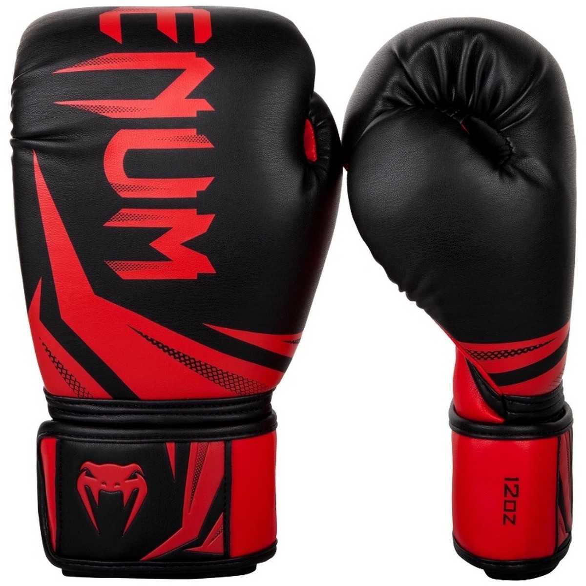 Перчатки Venum Challenger 3.0 03525-100-12oz черный\красный 1200_1200