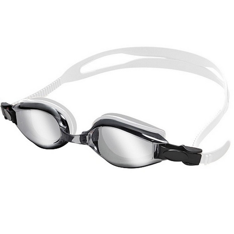 Очки для плавания Larsen R1229UV белый (силикон) 800_800