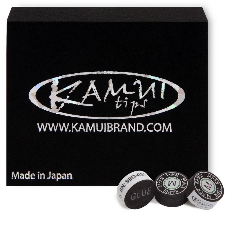Наклейка для кия Kamui Snooker Black d11мм Medium 1шт 05329 800_800