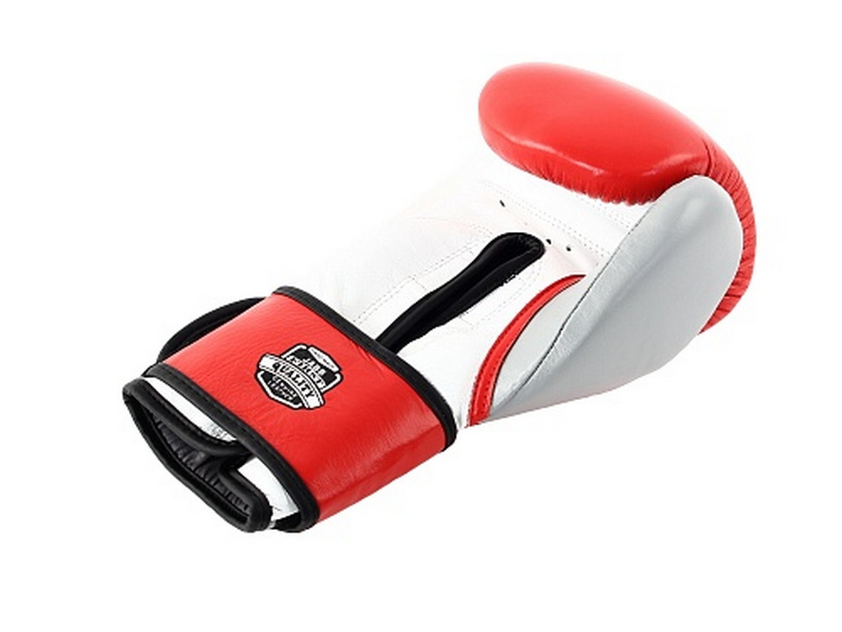 Боксерские перчатки Jabb JE-4080/US 80 красный/коричневый 10oz 933_700