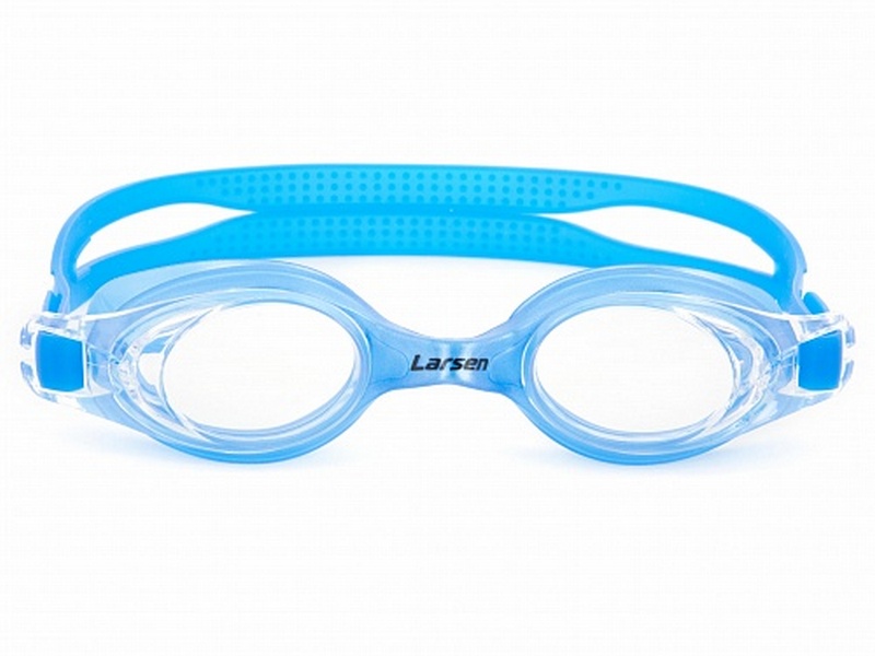 Очки для плавания Larsen S11 синий 800_600