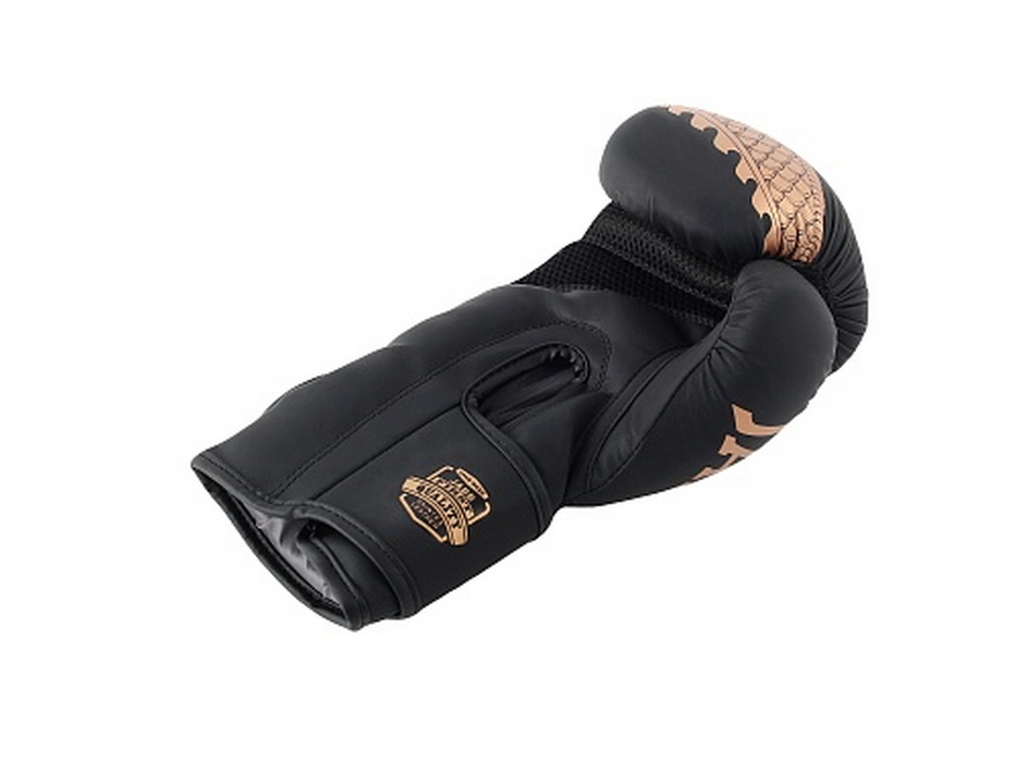 Боксерские перчатки Jabb JE-4070/Asia Bronze Dragon черный 8oz 933_700