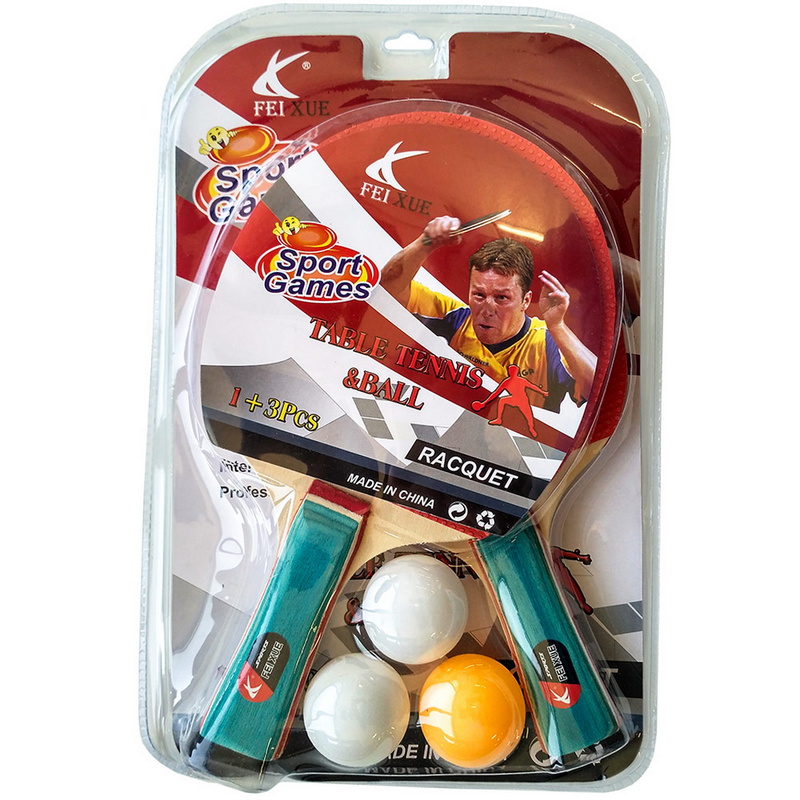 Набор для настольного тенниса (2 ракетки 3 шарика) Sportex T07534 800_800