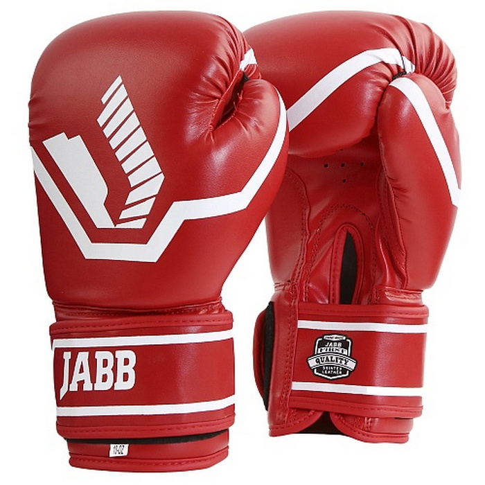 Боксерские перчатки Jabb JE-2015/Basic 25 красный 12oz 700_700