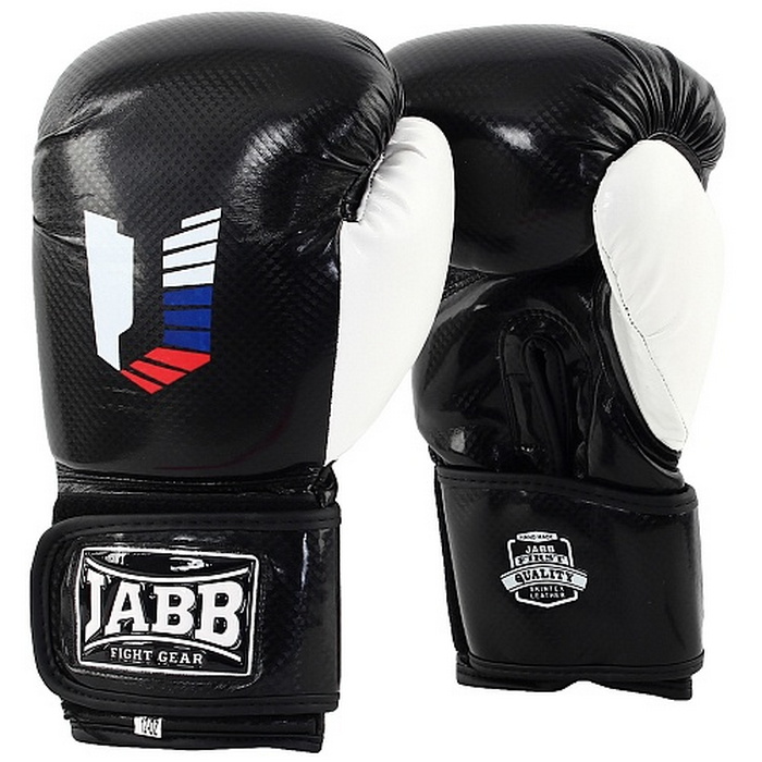 Боксерские перчатки Jabb JE-4078/US 48 черный/белый 10oz 700_700