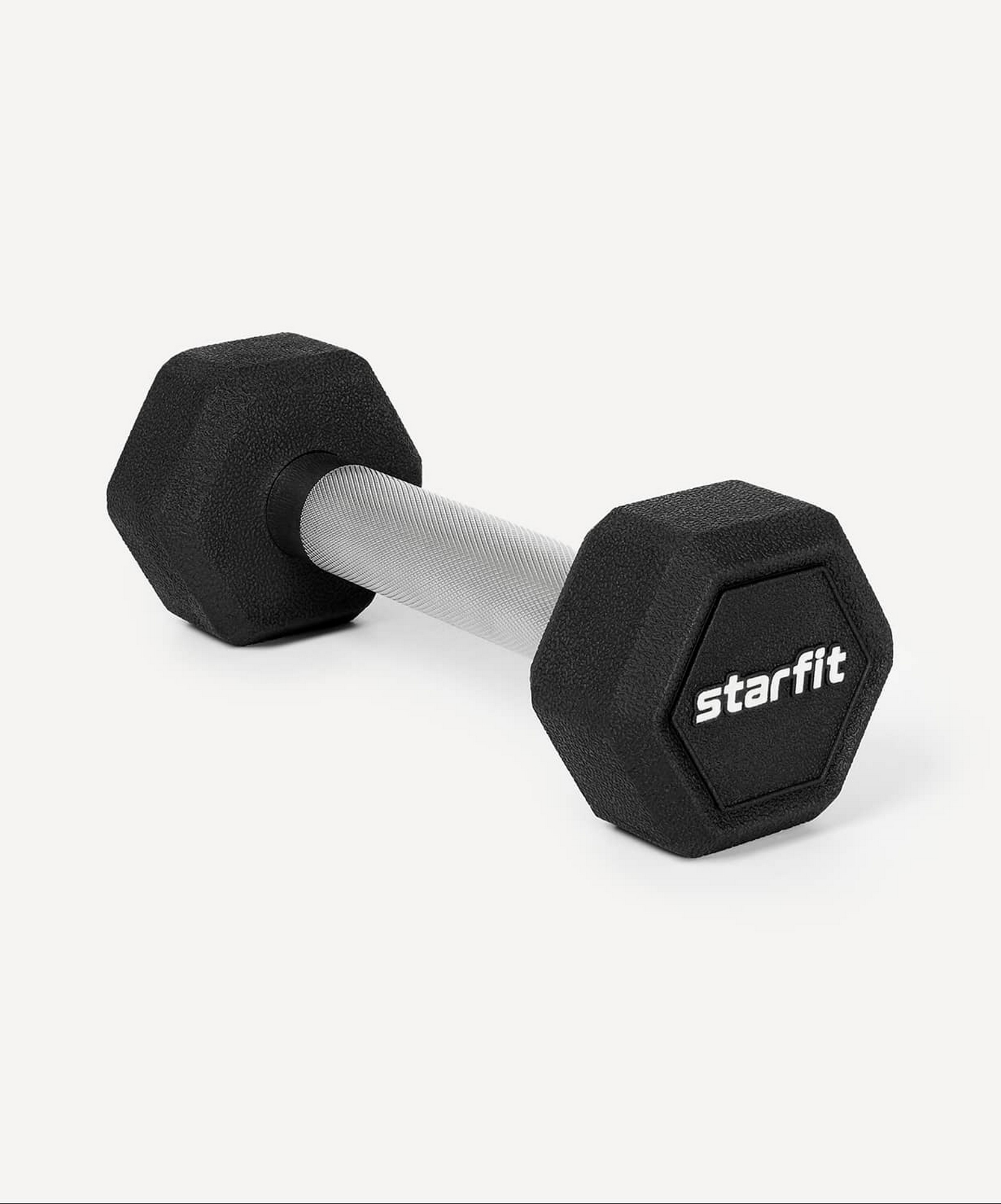 Гантель гексагональная 2кг, обрезиненная Star Fit DB-301PRO черный 1663_2000