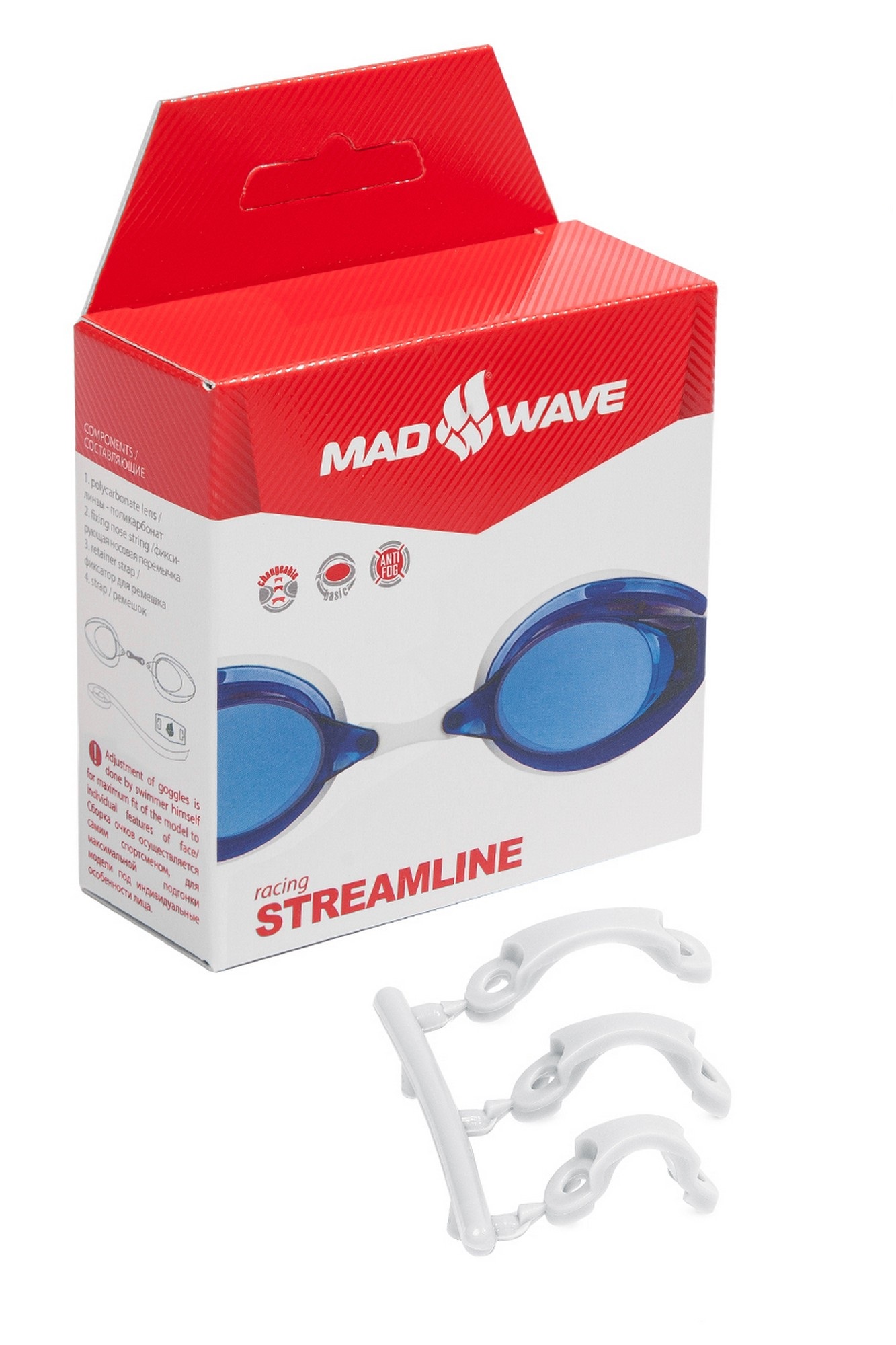 Стартовые очки Mad Wave Streamline M0457 01 0 04W синий 1333_2000