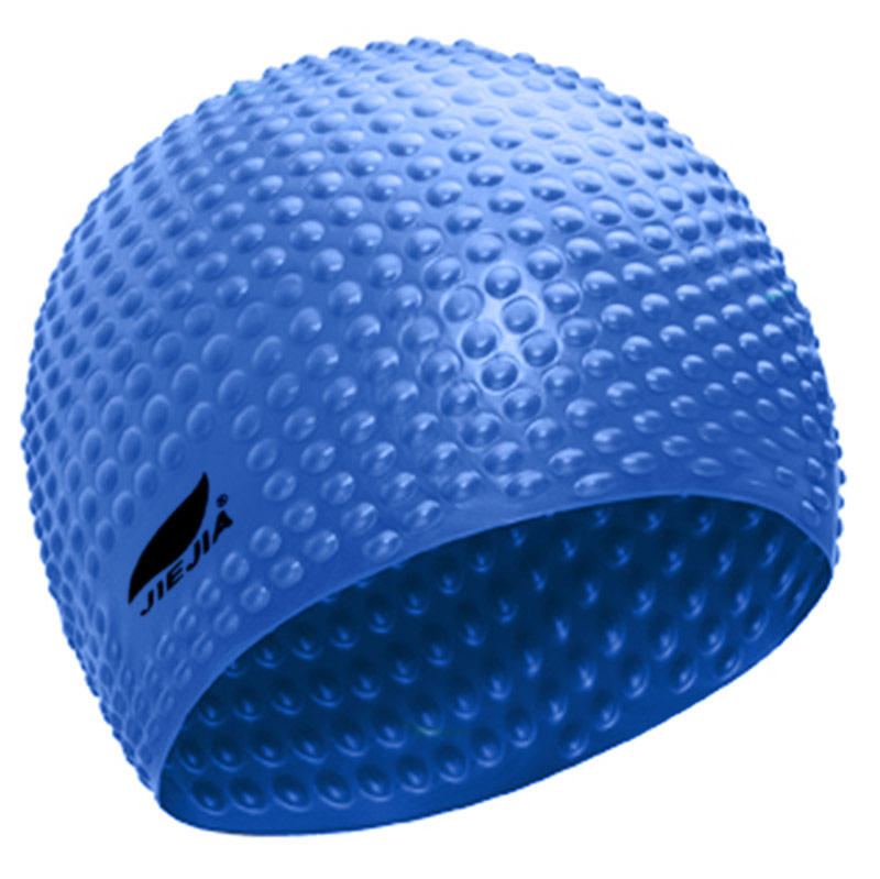 Шапочка для плавания Sportex Bubble Cap E38926 синий 800_799